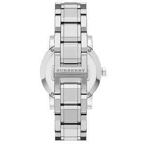 Burberry BU9125 Die Stadt Silber Zifferblatt Silber Damenuhr