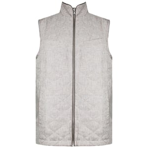 Hackett London Reversible Herren Beige Leinen Gilet