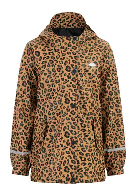 Schmuddelwedda Regenjacke Mädchen schwarz beige leo