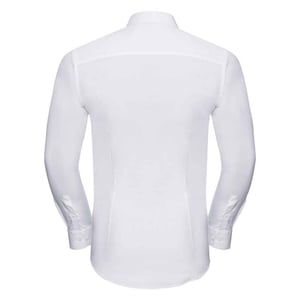 Russell Collection - "Ultimate" Formelles Hemd für Herren Langärmlig (Weiß)