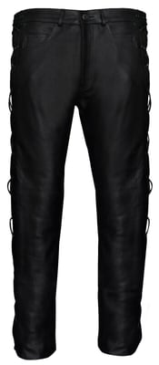 Herren Biker-Jeans aus Leder mit Schnürung – Utah