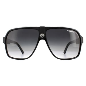 Carrera Aviator Unisex-Sonnenbrille in Schwarz-Weiß-Grau mit Farbverlauf