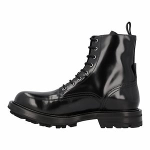 Alexander McQueen Glattleder Kampfstiefel