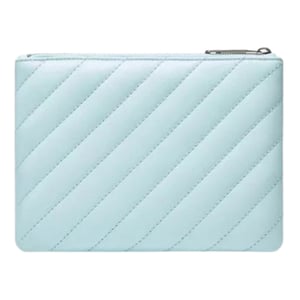 Off-White Jackhammer Flat Pouch Ledertasche in Blau