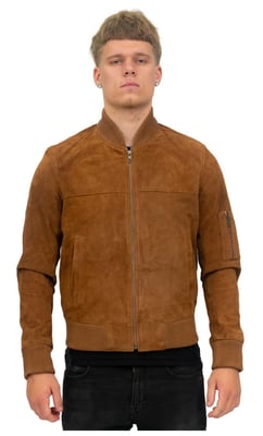 Herren Ziegenwildleder MA-1 Bomberjacke-Auckland