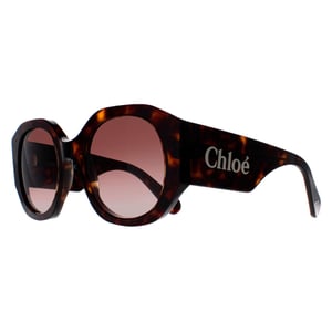Chloe Rund Damen Dunkel Havanna Braun Farbverlauf CH0234S