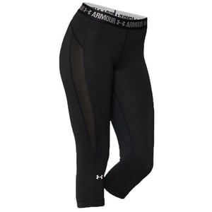 Under ArmourHeatgear Capri Leggings Enge Schwarz - Frauen