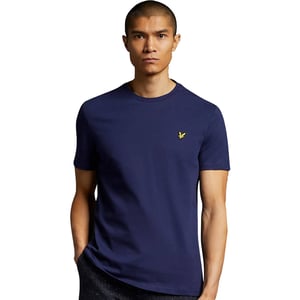 Lyle & Scott Einfarbiges T-Shirt in Marineblau