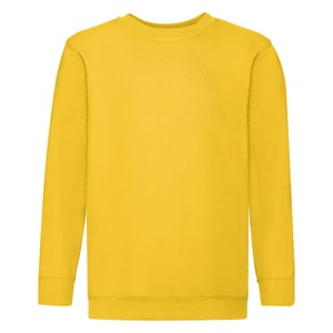Fruit of the Loom - "Premium" Sweatshirt für Kinder angesetzte Ärmel (Sonnenblume)