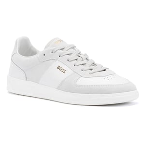Boss Brandon Wildleder Herren Weiße Turnschuhe