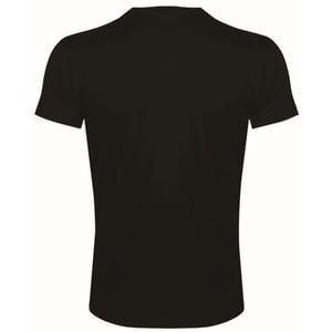 SOLS Herren Imperial Slim Fit T-Shirt mit kurzen Ärmeln (Tiefschwarz)