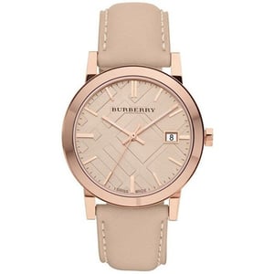 Burberry BU9014 Tan Zifferblatt Lederarmband Damenuhr