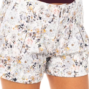 Kurze Hose mit gesäumtem Boden und Gürtelschlaufen LWB003 Damen
