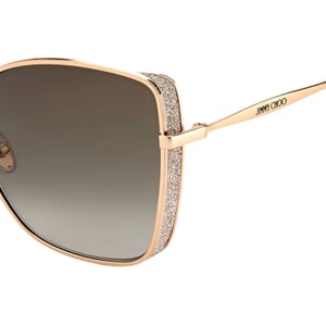 Jimmy Choo Alexis DDB HA Rosegoldene Sonnenbrille