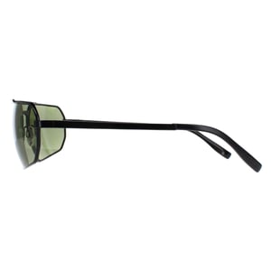 Serengeti Rectangle Herren Glänzend Schwarz Transparent Schicht Mineral Polarisiert 555nm Grün Hinkley