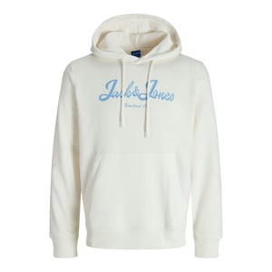 Jor Time Sweat Hood  von Jack & Jones in der farbe Weiss.