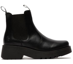 Fly London MEDI789, Damen Chelsea-Stiefel, Schwarz
