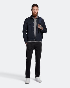 Lyle & Scott Einfarbiges Polohemd in Grau