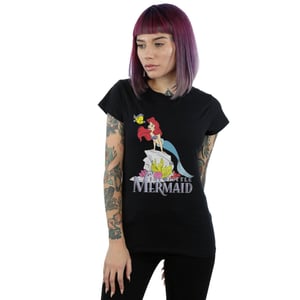 Disney - "The Little Mermaid Sea Friend" T-Shirt für Damen (Schwarz)