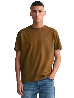 Gant Herren T-Shirts - Braun