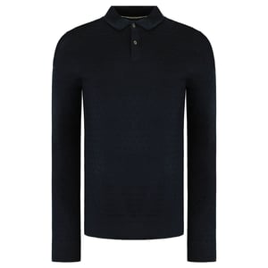 Ted Baker Morar Mens Navy Strick -Polohemd