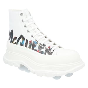 Alexander McQueen Tread Slick Boots 'Weiß Graffiti'