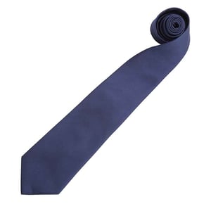 Premier Herren Krawatte Colours, unifarben (Marineblau)
