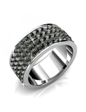 Walzenring - Silber und Grau