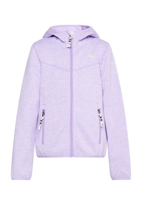 Schmuddelwedda Strickfleeceblouson für Mädchen Mädchen (Kids) Helllavendel-Melange