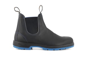 Blundstone #2343 Schwarz/Blauer Chelsea-Stiefel