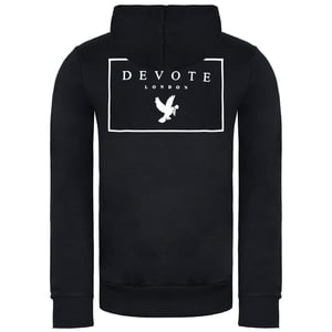 Devote London Dove Mens Black/White Hoodie