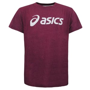 Asics Essentials Burgunderrotes T-Shirt für Herren