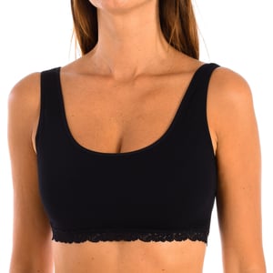 FRESH Top mit breiten Trägern und elastischem Stoff 1032348 woman