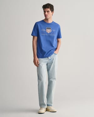 GANT Herren Regular Fit Kurzarm Archiv-Schild T-Shirt