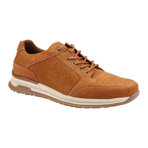Hush Puppies Herren Joseph Spitze Leder Turnschuhe (Tan)