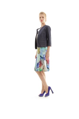 Rock mit Blumenmuster