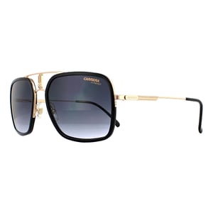 Carrera Aviator Mens Gold Schwarz Dunkel Grau Gradient Sonnenbrille