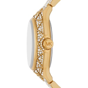 Michael Kors MK7398 Raquel Pave Gold-Ton Damenuhr