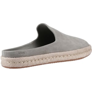 TOMS Santiago Mule Leder Herren Hausschuhe in Vetiver-Grau