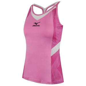 Mizuno DryLite Damen Tanktop in Rosa/Weiß
