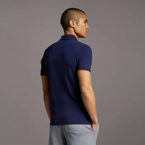 Lyle & Scott Schlichtes Poloshirt in Marineblau