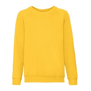 Fruit of the Loom - "Classic" Sweatshirt für Kinder Raglanärmel (Sonnenblume)