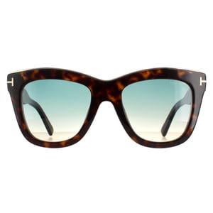 Tom Ford Square Damen Dunkel Havanna Grün Farbverlauf Julie FT0685