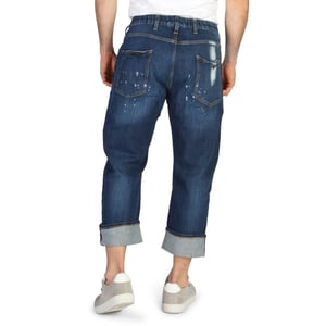 Emporio Armani Homme Pantalon Boyfriend Longueur de la cheville  Bleu