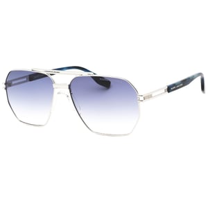 Marc Jacob Palladium Sonnenbrille mit blauen Glasern und silbernen Glasern