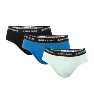 Bjorn Borg Herren Baumwoll-Stretch-Slips im 3er-Pack in Multi