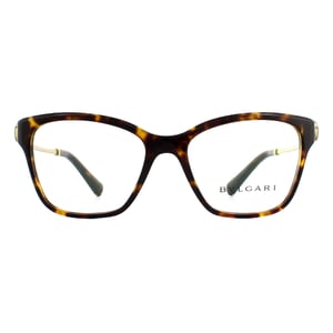 Bvlgari Square Dark Havana Damen Brillenfassungen