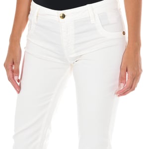 Lange Denim-Hose aus elastischem Stoff 70DB50192-T092 Frau