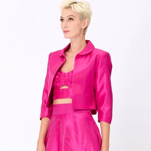 Taft-Crop-Jacke