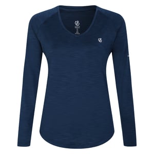 Dare 2B Damen Langarmshirt Discern (Dunkel-Jeansblau)